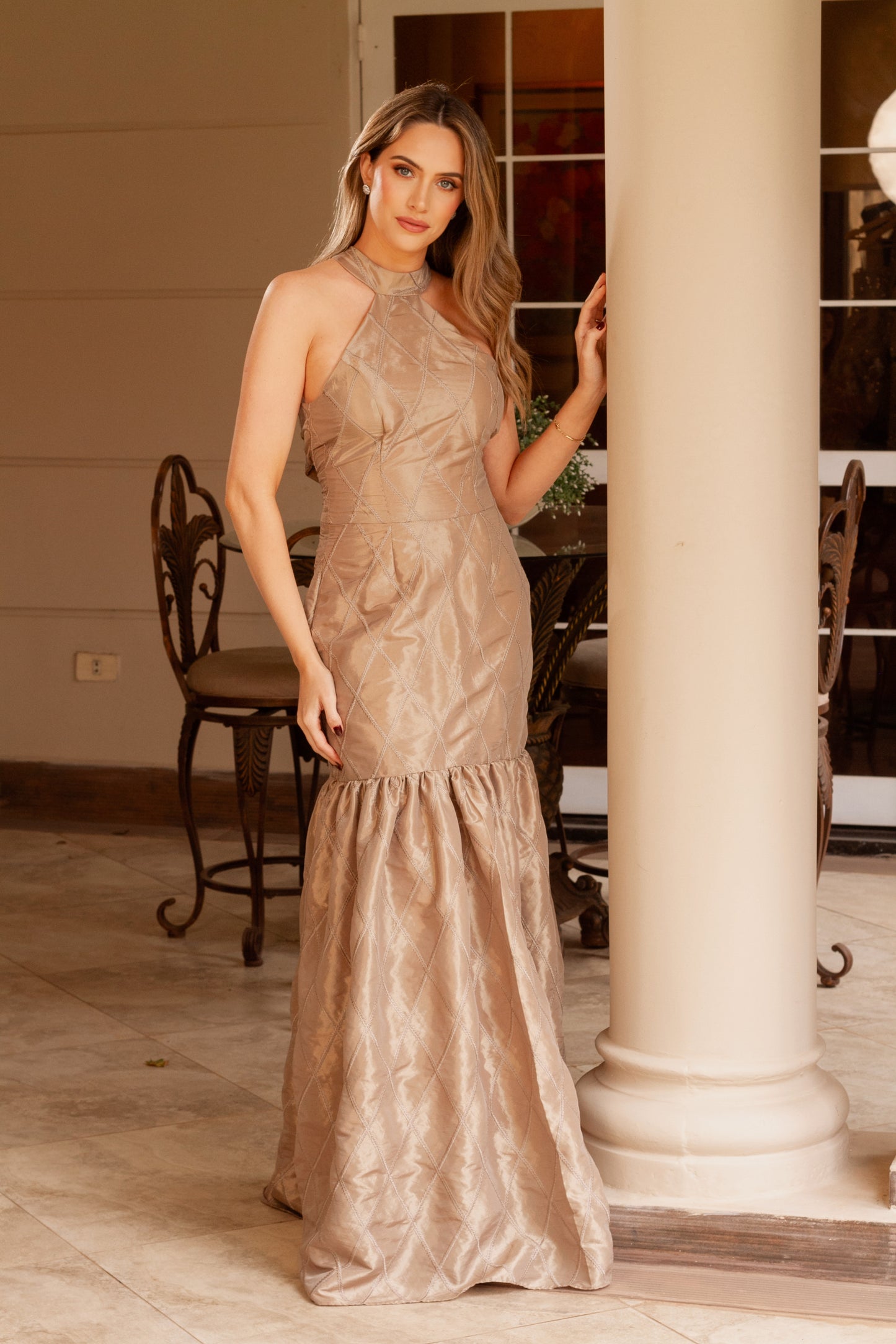 Vestido cuello halter