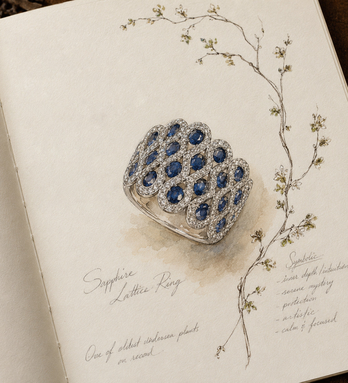 Sapphire Lace Ring