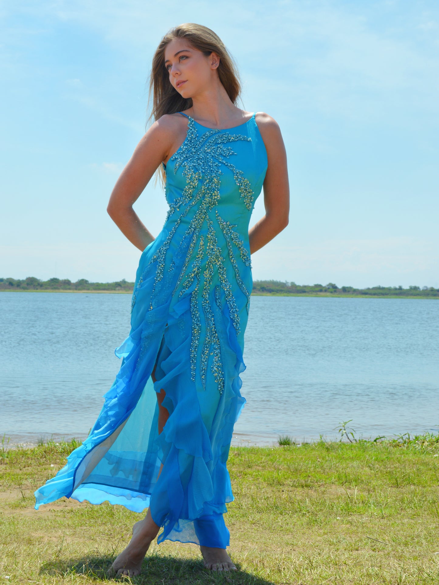 Halter Ruffle