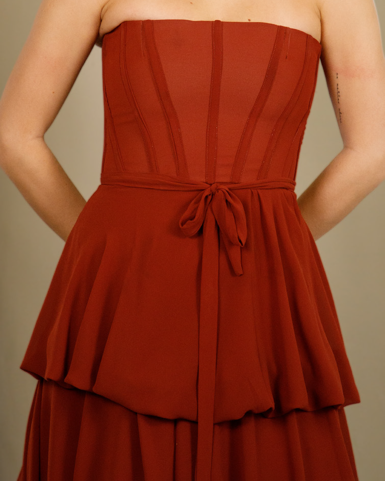 Vestido terracota
