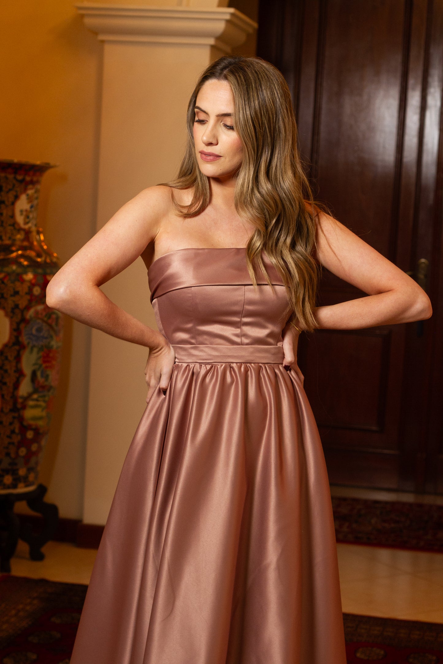 Vestido Salmon