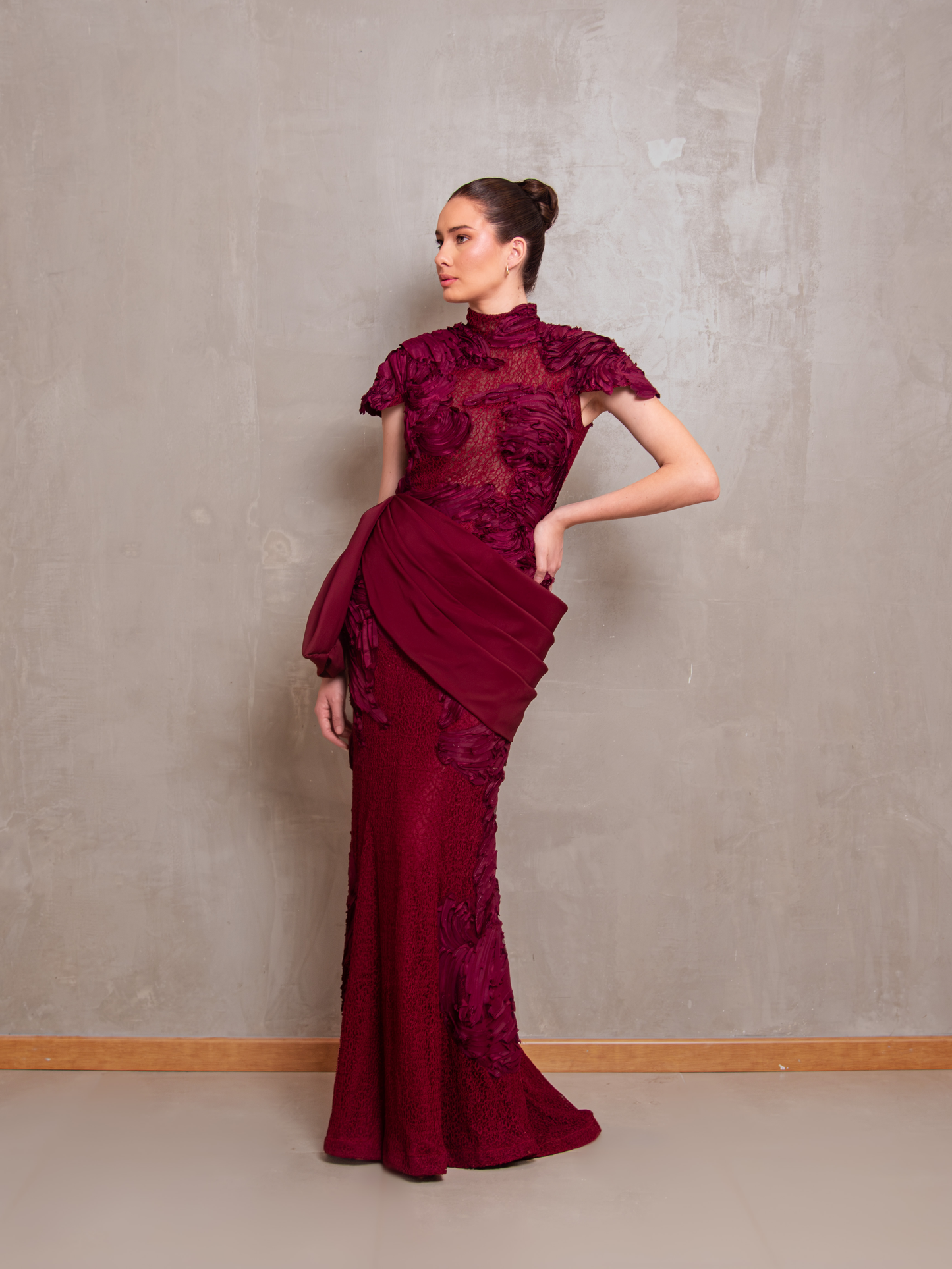 Vestido Bordó