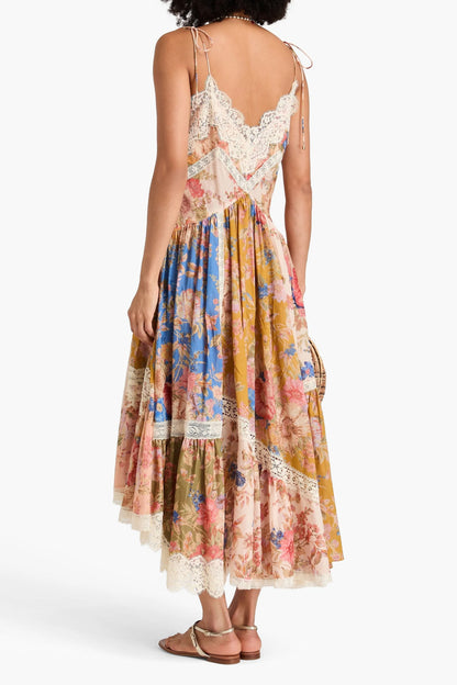 ZIMMERMANN Floral-Print Cotton Maxi Dress