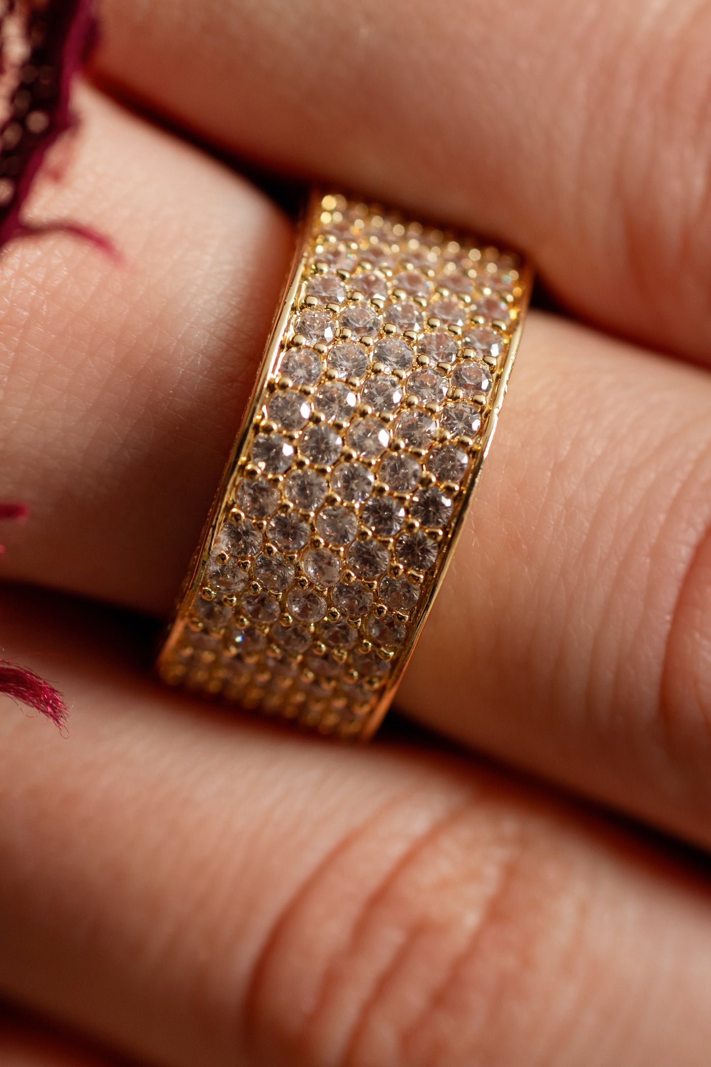 Champagne Glow Ring