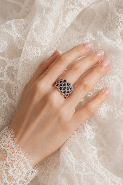 Sapphire Lace Ring