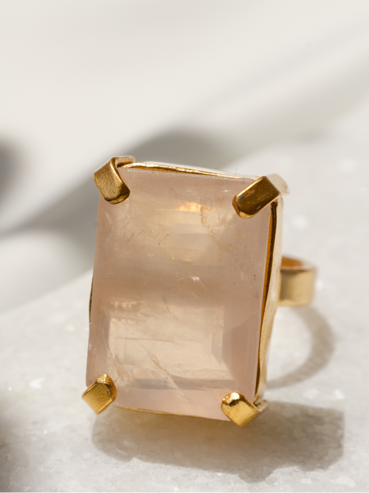 Anillo Maxi Piedra Citrino