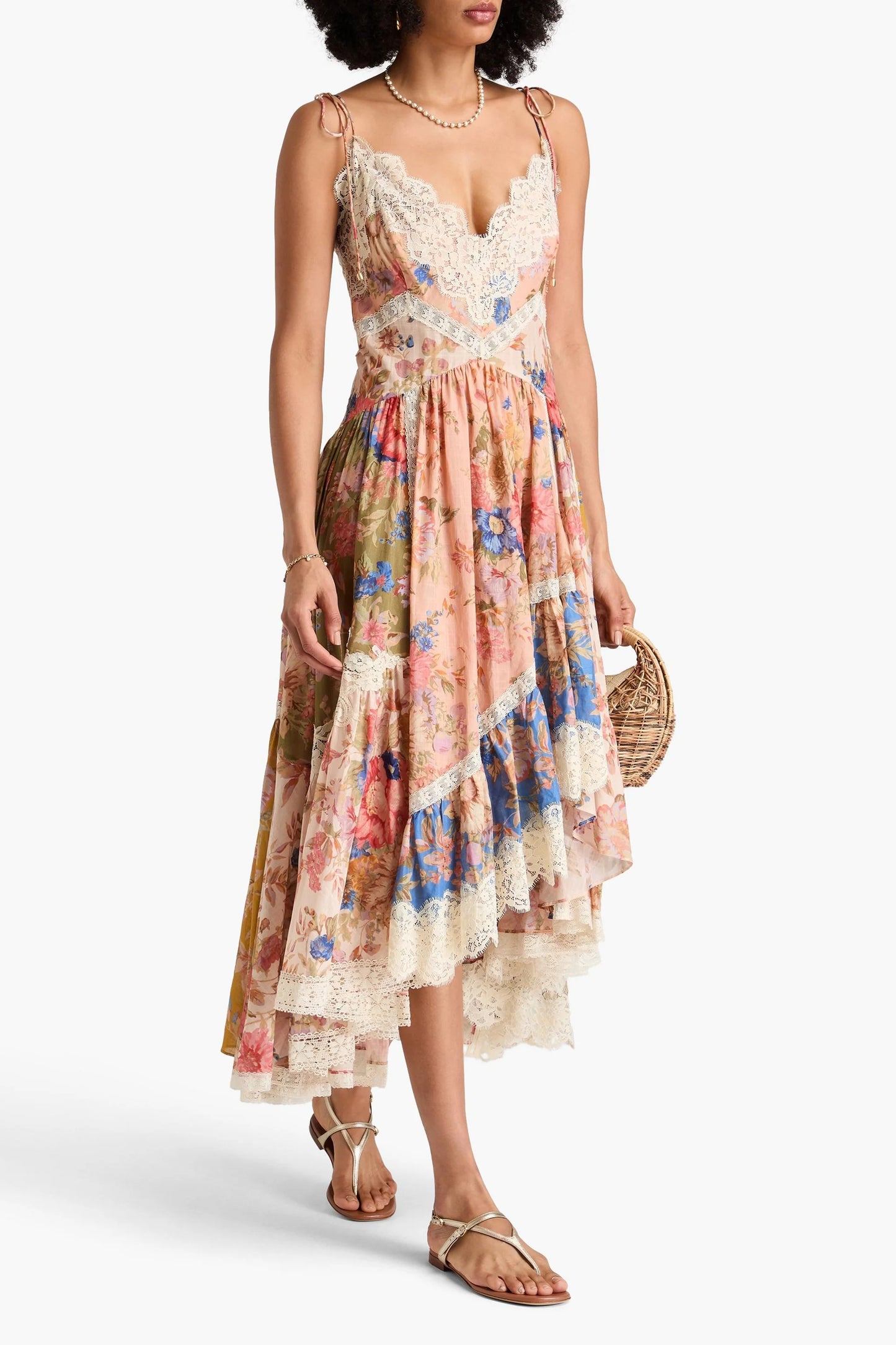 ZIMMERMANN Floral-Print Cotton Maxi Dress