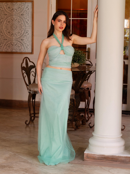 Green Tul Set
