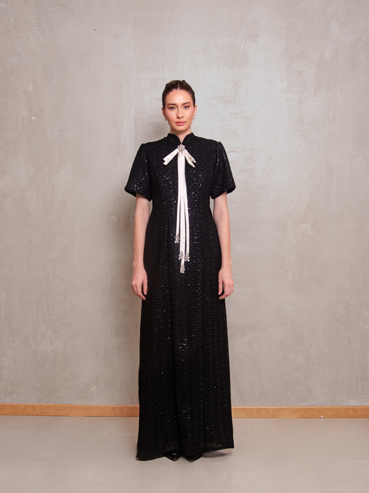 Vestido De Guipiure Negro