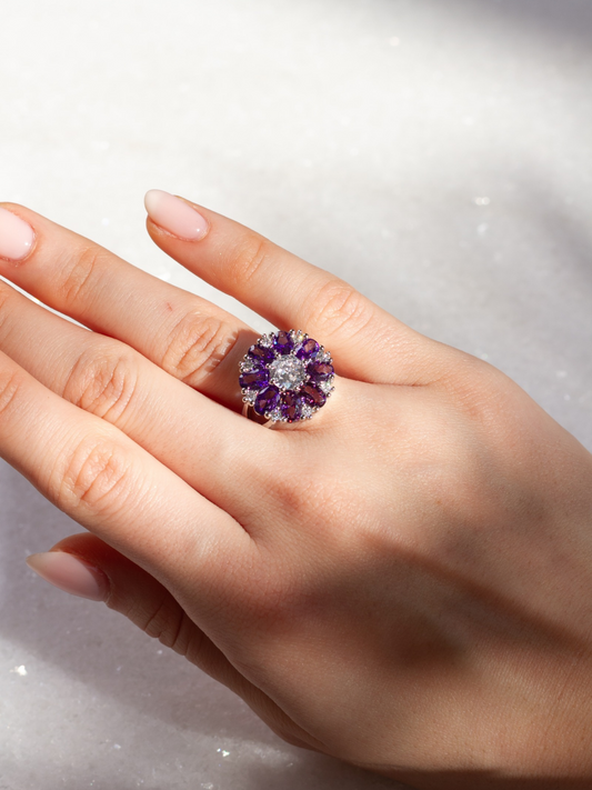 Amethyst Garden Ring