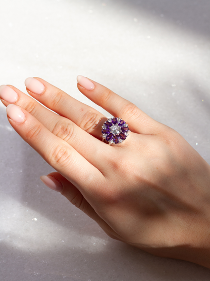 Amethyst Garden Ring