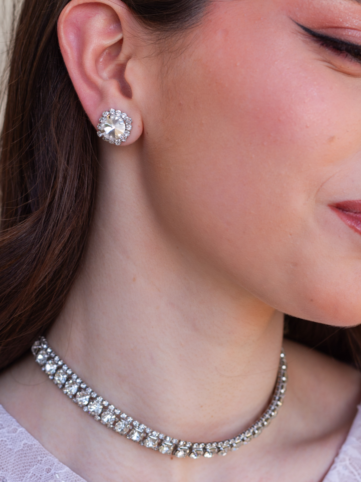 Moonlit set studs & necklace