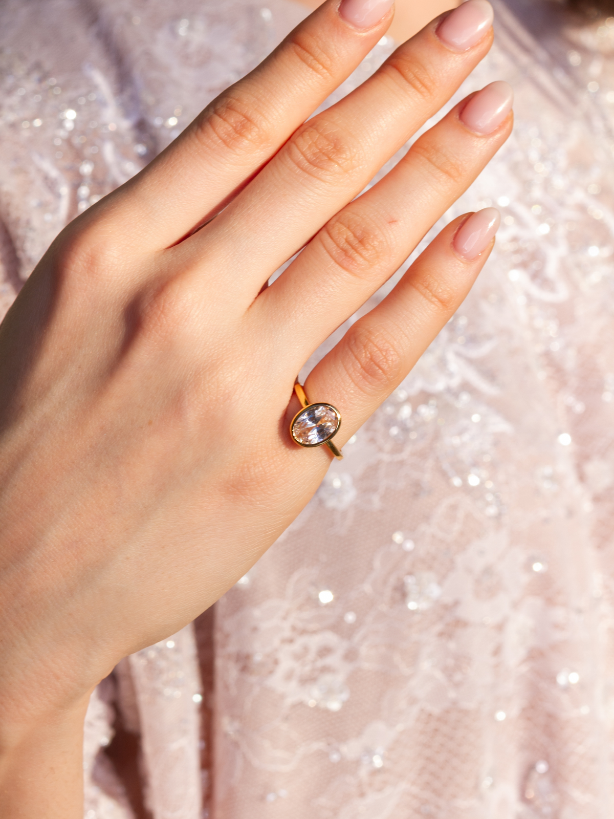 Golden Drop Ring