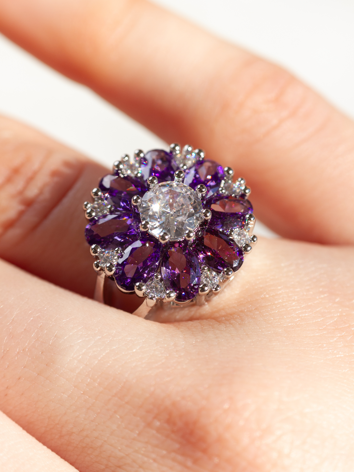 Amethyst Garden Ring
