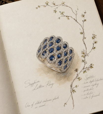 Sapphire Lace Ring