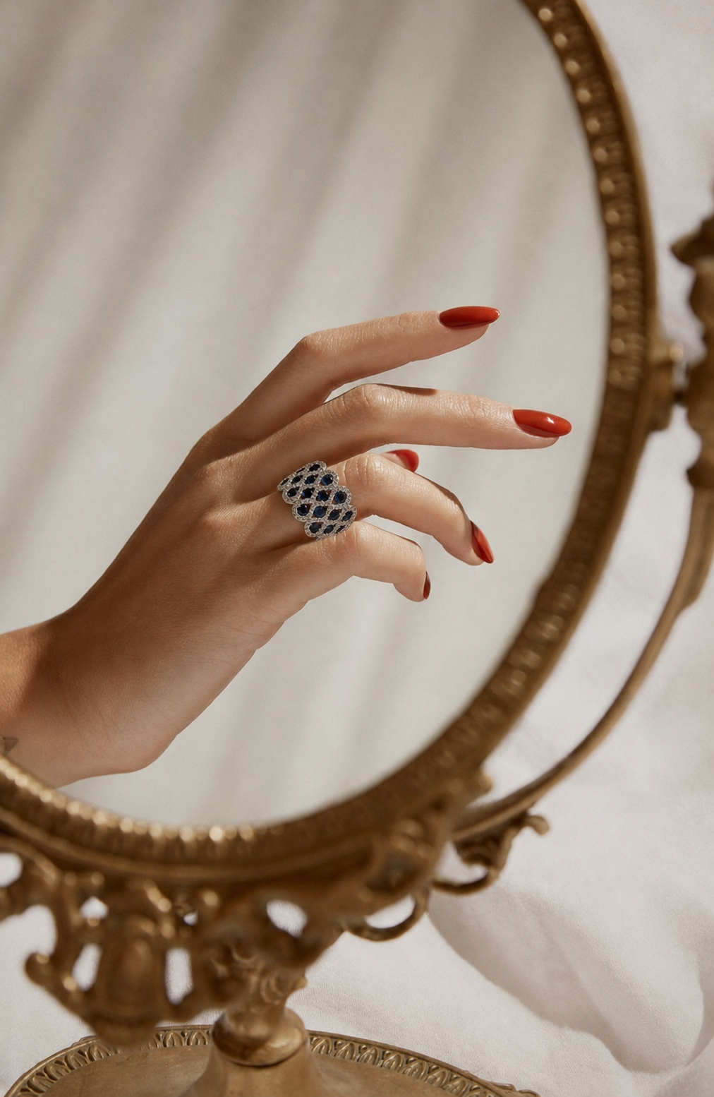 Sapphire Lace Ring