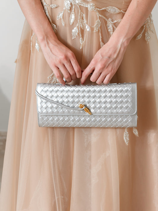Silver Clutch Bag
