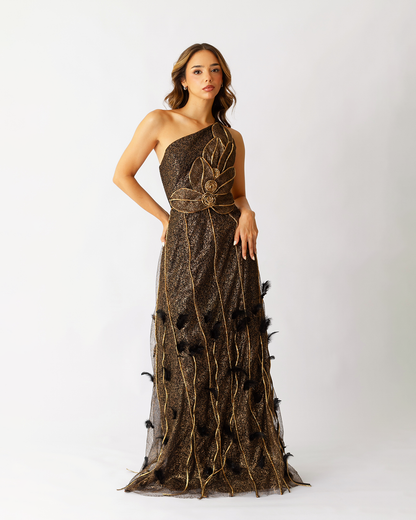 Vestido de un hombro