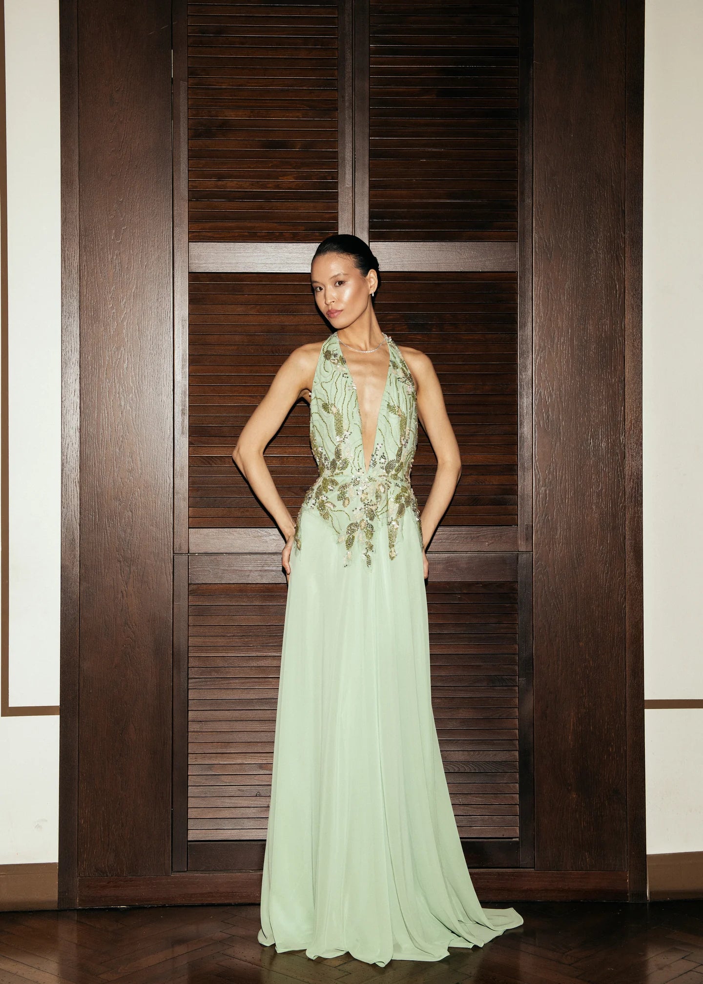 MATTERS Aiya Sage Green Dress