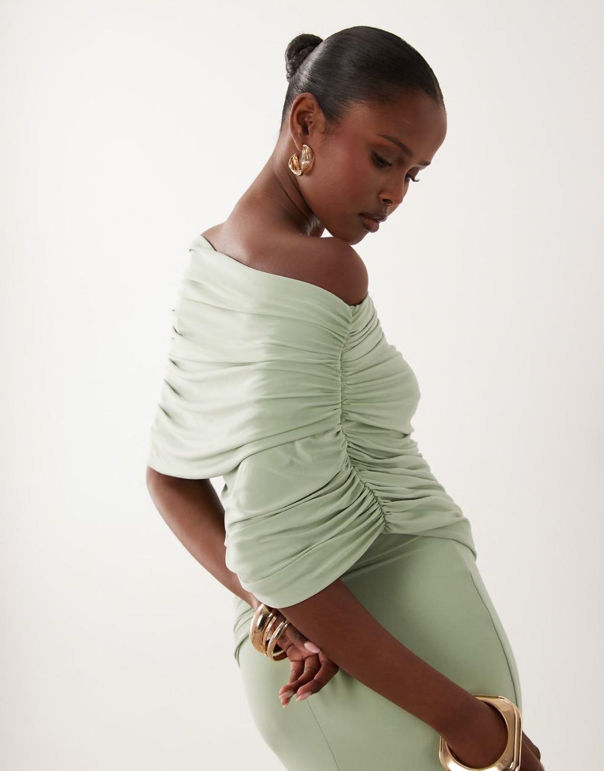 Mint Wrapped Maxi Dress