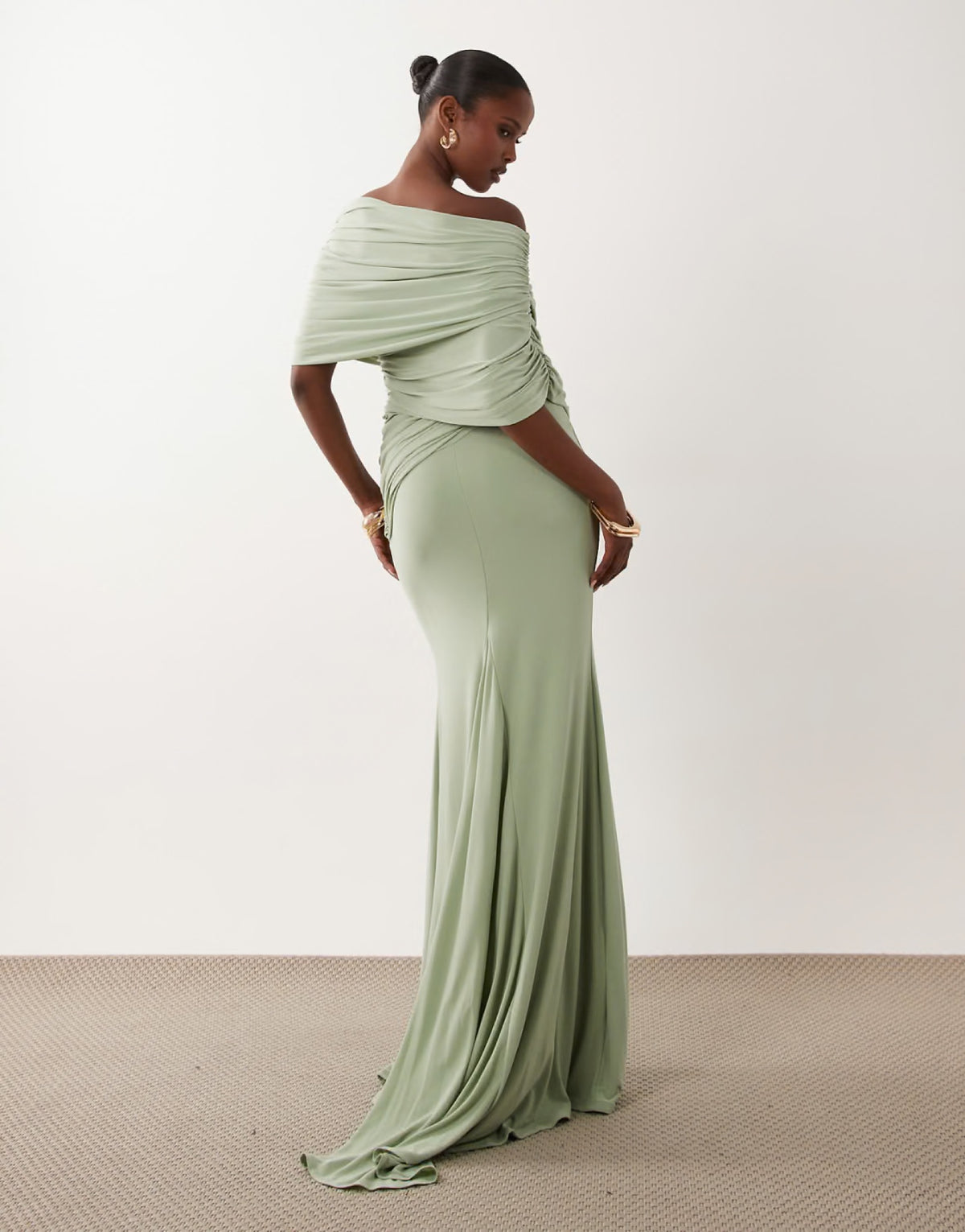 Mint Wrapped Maxi Dress