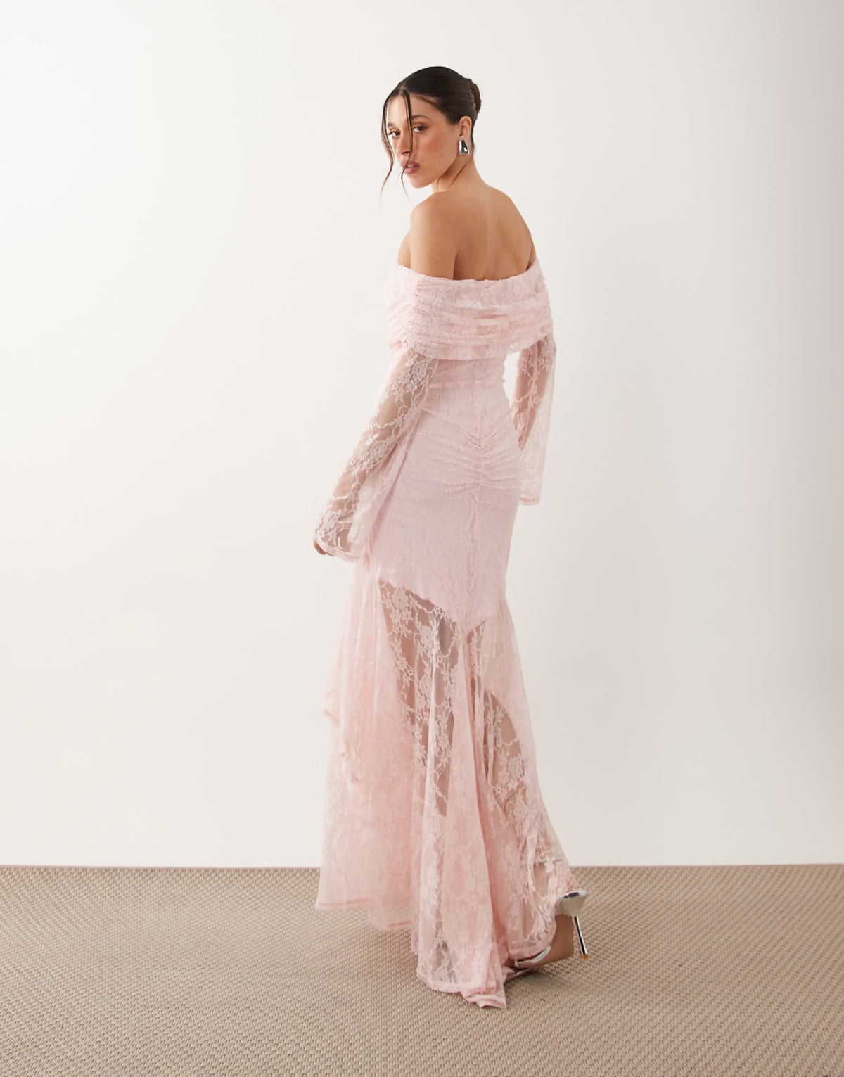Rose Off Shoulder Maxi Dress