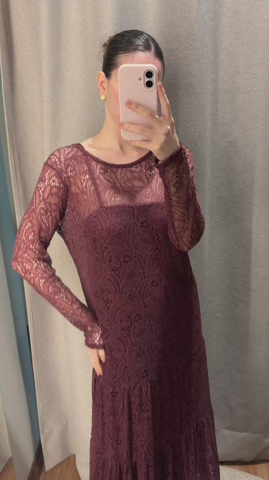 Burgundy Dress
